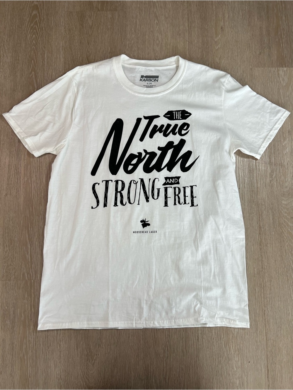 Moosehead Lager White 'True North' Graphic Tee - Men's Casual Shirt